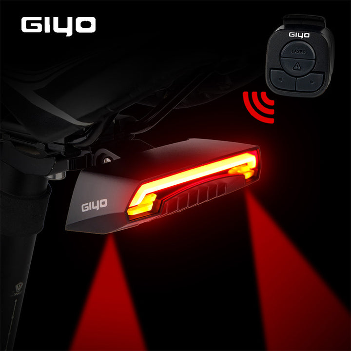 GIYO Remote Laser Bike Taillight USB Rechargeable