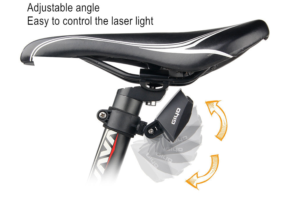 GIYO Remote Laser Bike Taillight USB Rechargeable