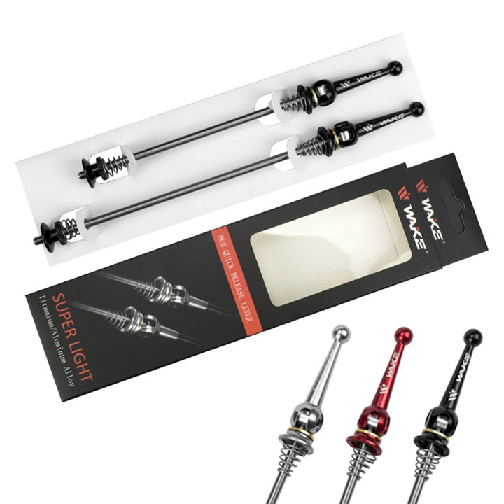 WAKE Mountain Bike Titanium and Aluminum Alloy Quick Release Skewer (1 Pair)