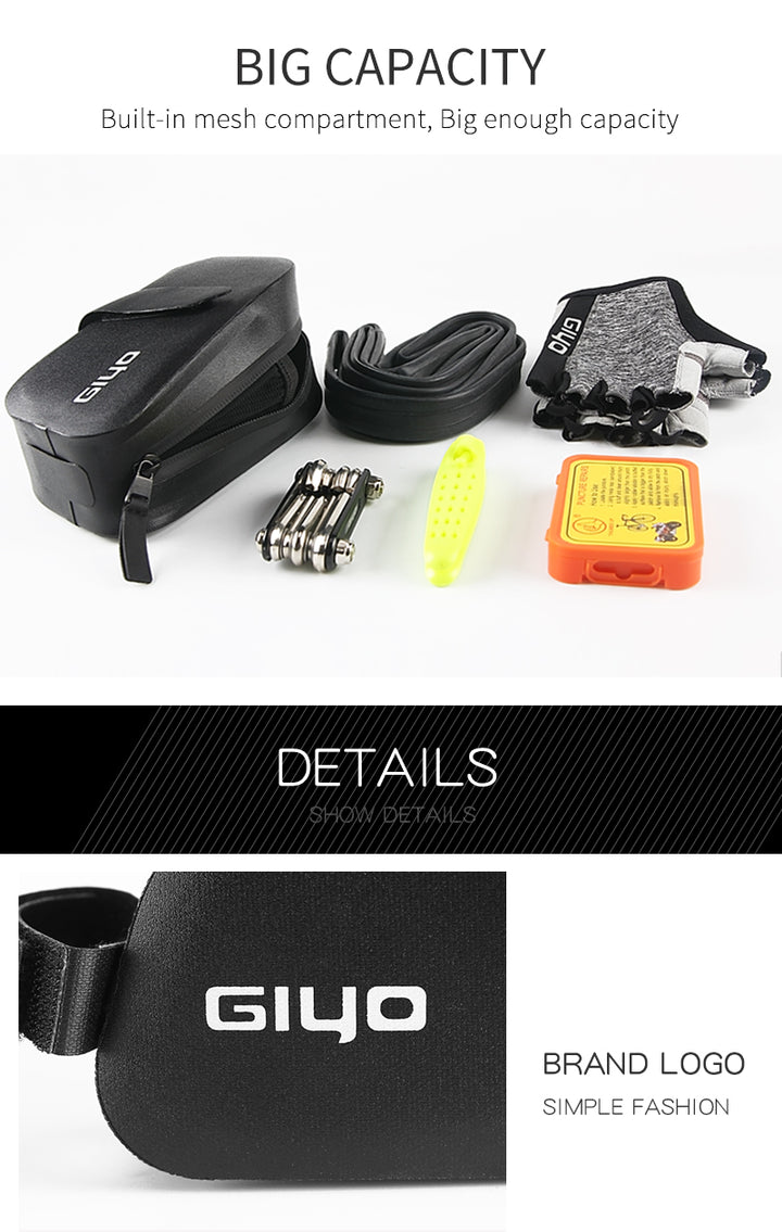 GIYO Waterproof Bicycle Saddle Bag