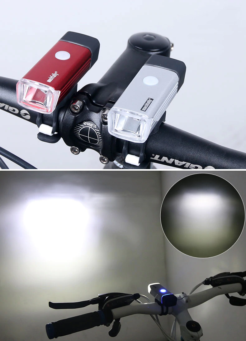 Machfally Bicycle Headlight USB Rechargeable