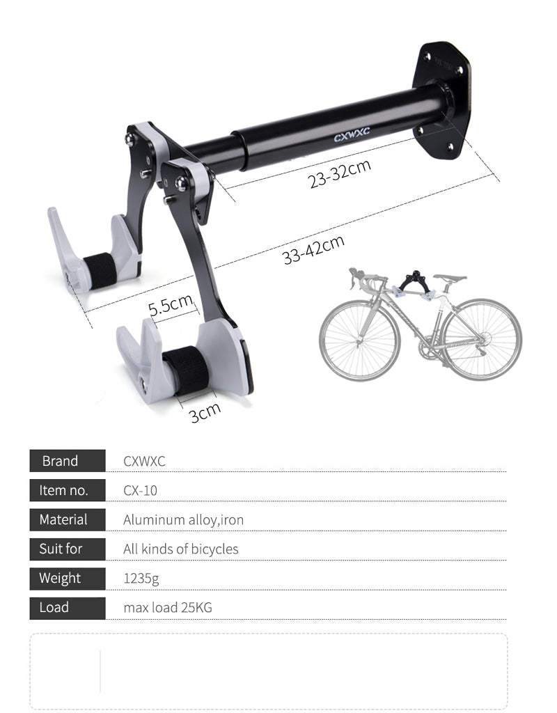 Adjustable Bicycle Wall Mount