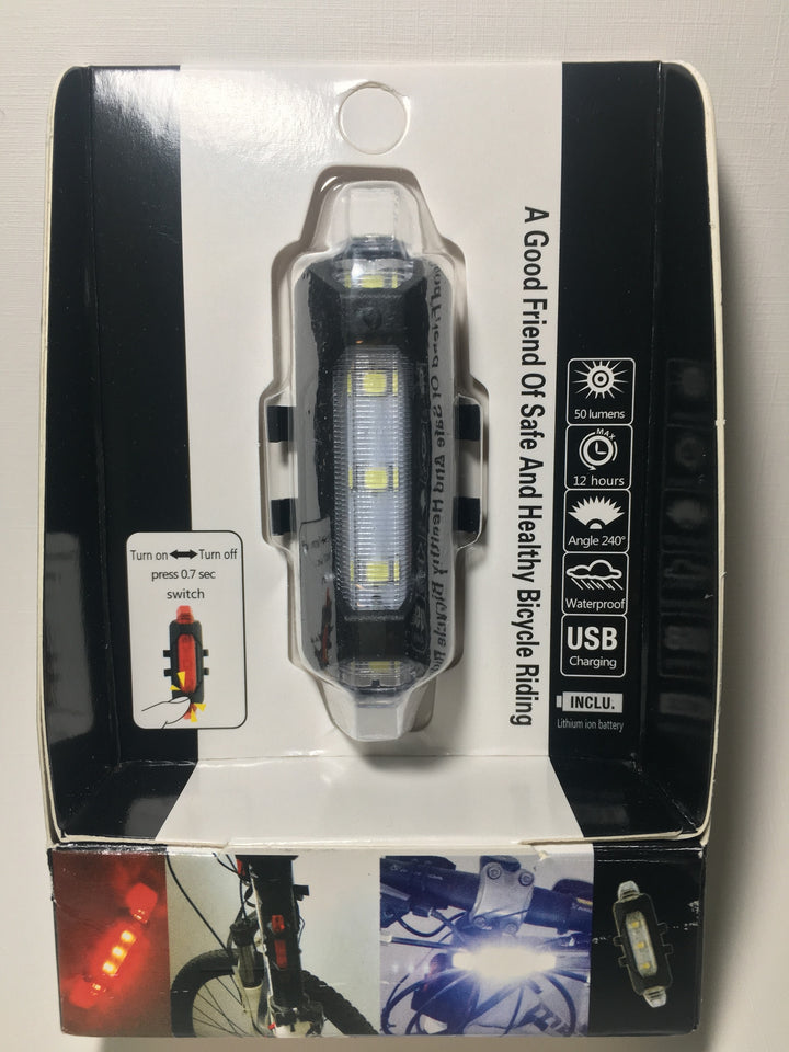 Bike Tail Light (USB  Rechargeable)