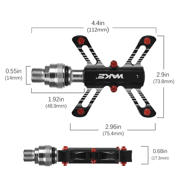 WAKE Bicycle Pedal Aluminum Alloy Sealed Bearing QR053