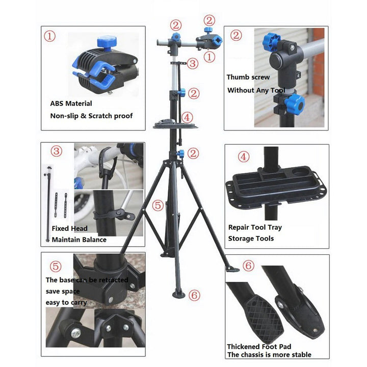 Bicycle Foldable Iron Repair Mountain Bike Repair Stand