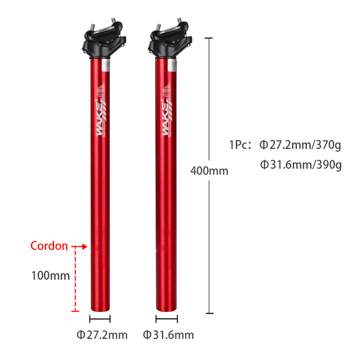 WAKE Bicycle Aluminum Alloy Seatpost 27.2/31.6mm