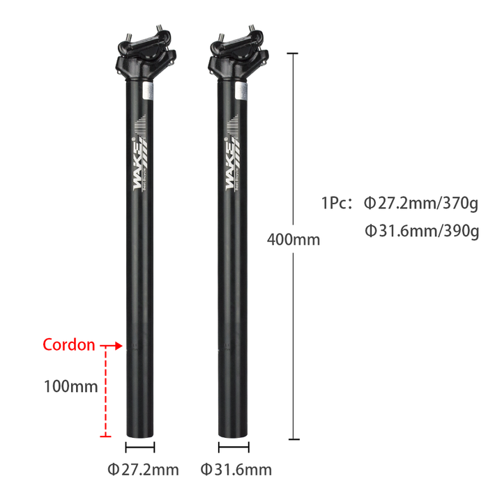 WAKE Bicycle Aluminum Alloy Seatpost 27.2/31.6mm