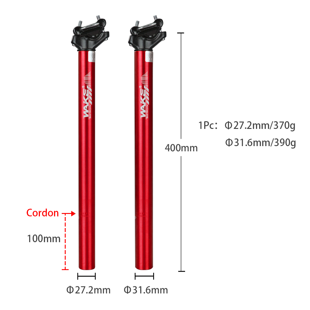 WAKE Bicycle Aluminum Alloy Seatpost 27.2/31.6mm