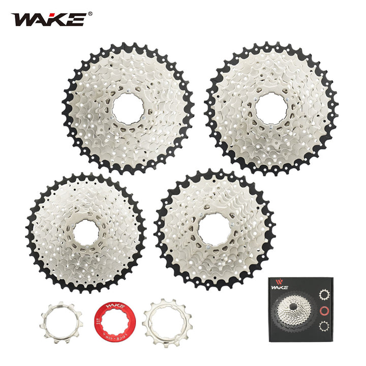 WAKE 9-Speed Mountain Bike Cassette 11-42T Suitable for MTB bicycle, road bicycle, ultra-light flywheel