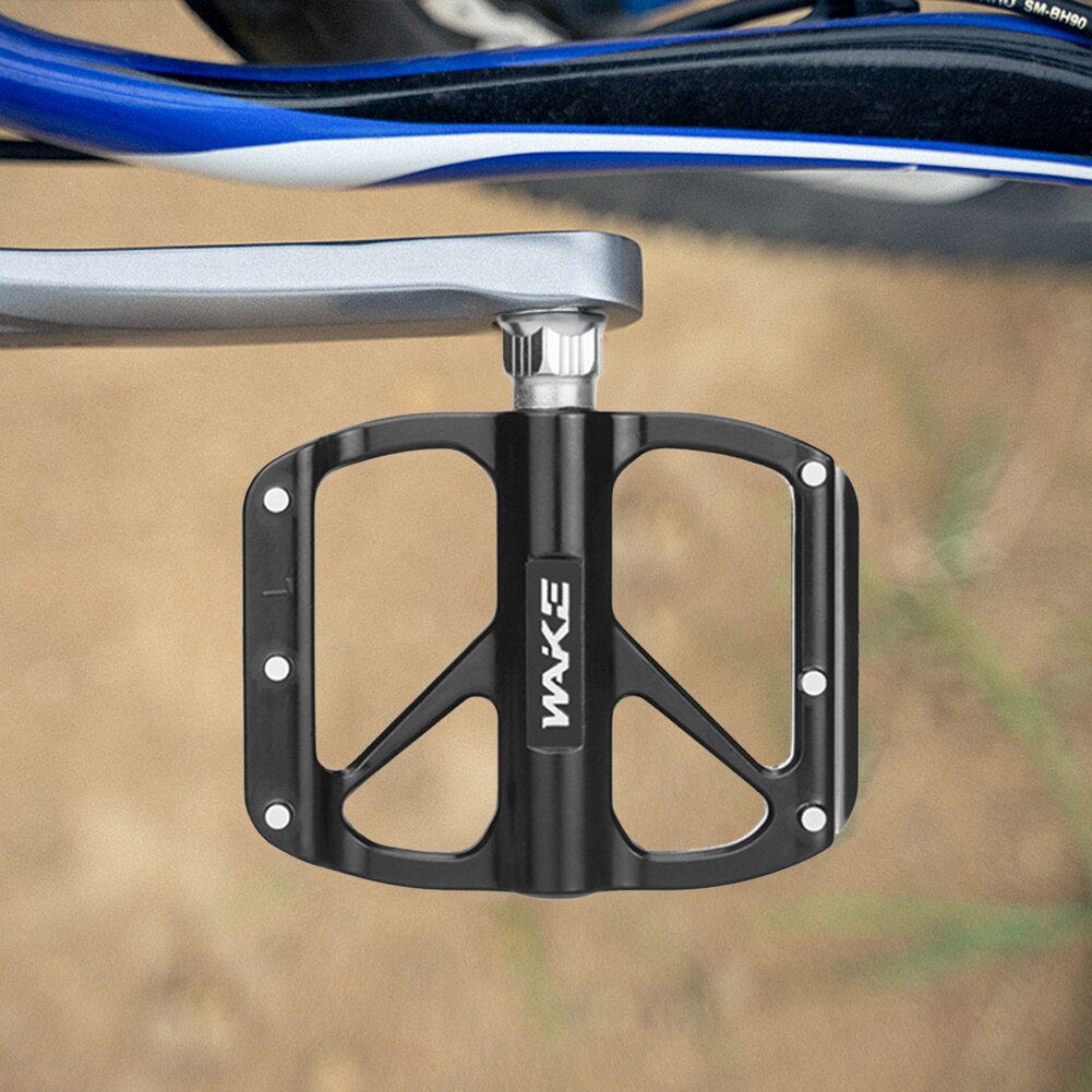 WAKE Bicycle pedal 9/16 suitable for MTB, with 12 anti-slip pins, lightweight aluminum alloy