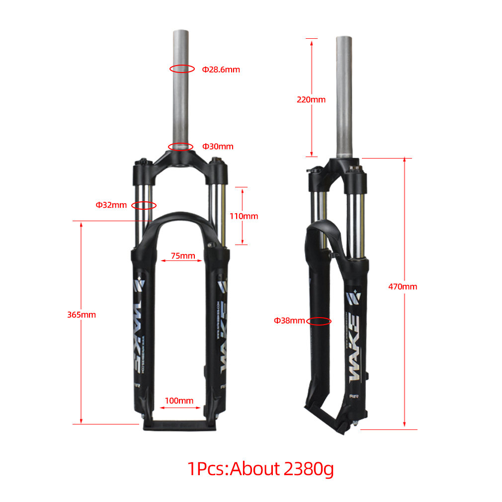 WAKE Aluminum alloy fork for 26, 27.5, 29-inch MTB Front Fork