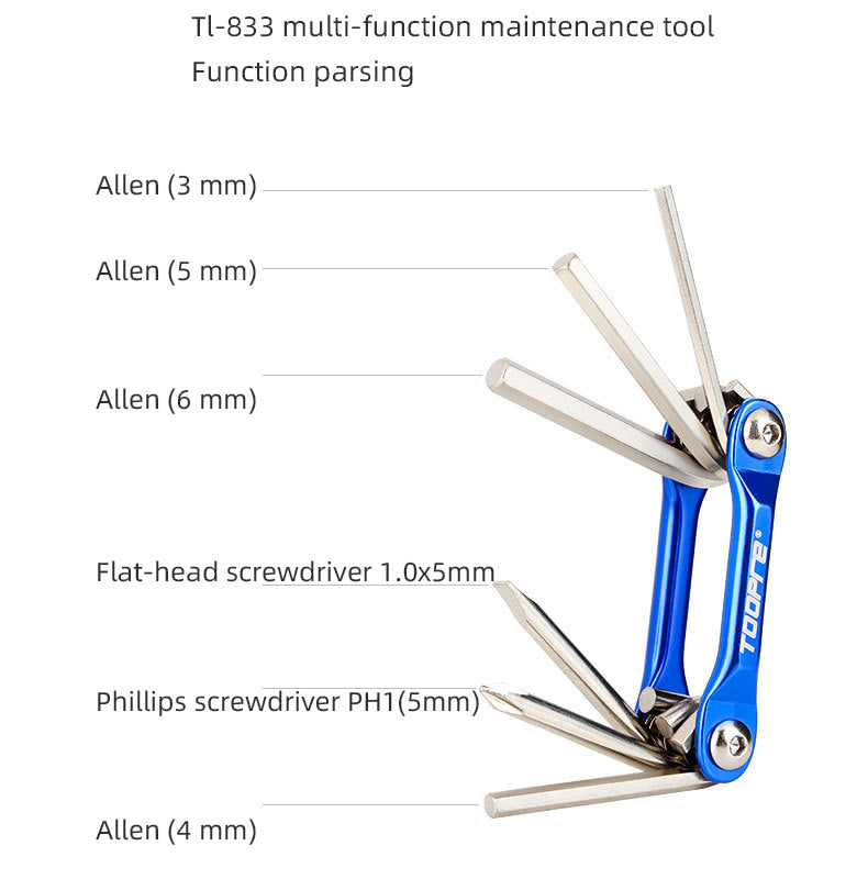 6-in-1 Multifunction Bicycle Repair Tool