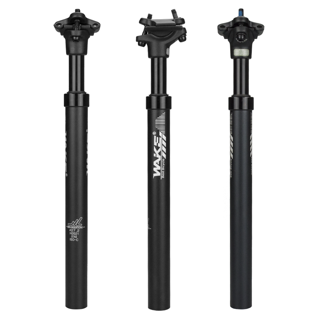 WAKE MTB Suspension Seatpost 27.2MM Shock Absorber with Seatpost Adapter