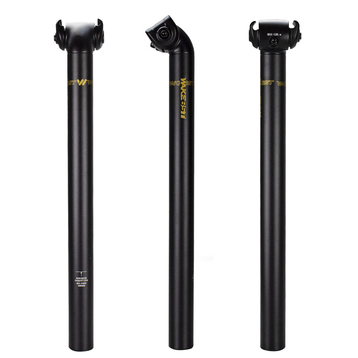 WAKE Bike Seatpost, Adjustable Bicycle Seat Post Suitable for BMX MTB Road and Mountain Bike