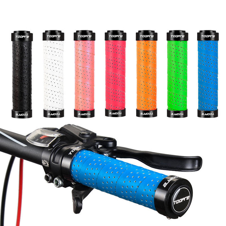 TOOPRE Mountain Bike Handlebar PU Perforated Grip