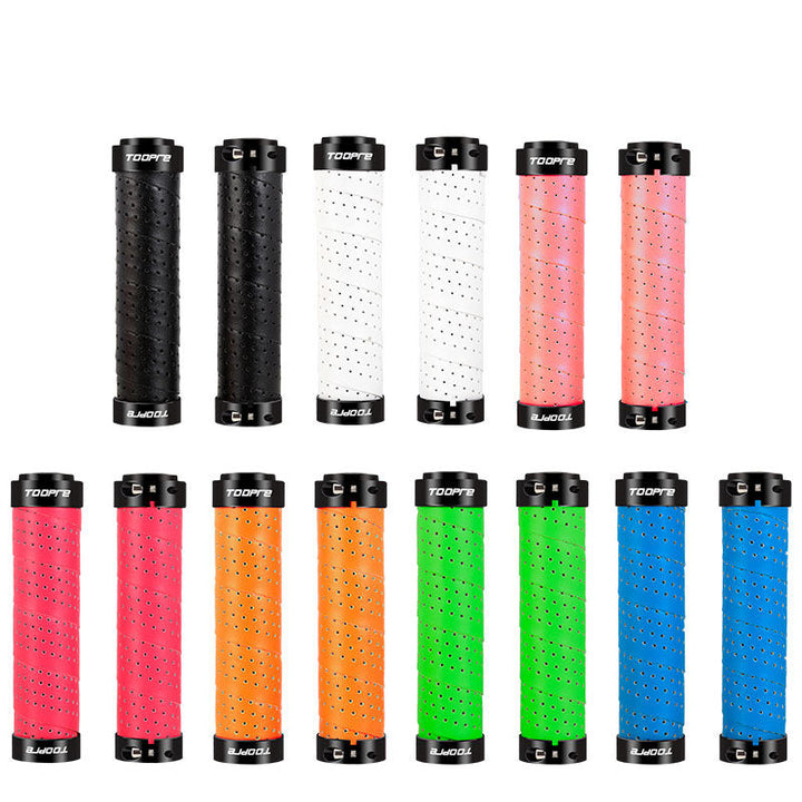 TOOPRE Mountain Bike Handlebar PU Perforated Grip