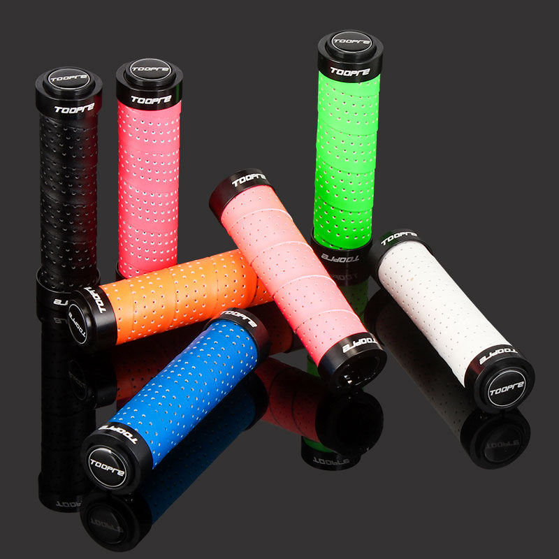 TOOPRE Mountain Bike Handlebar PU Perforated Grip