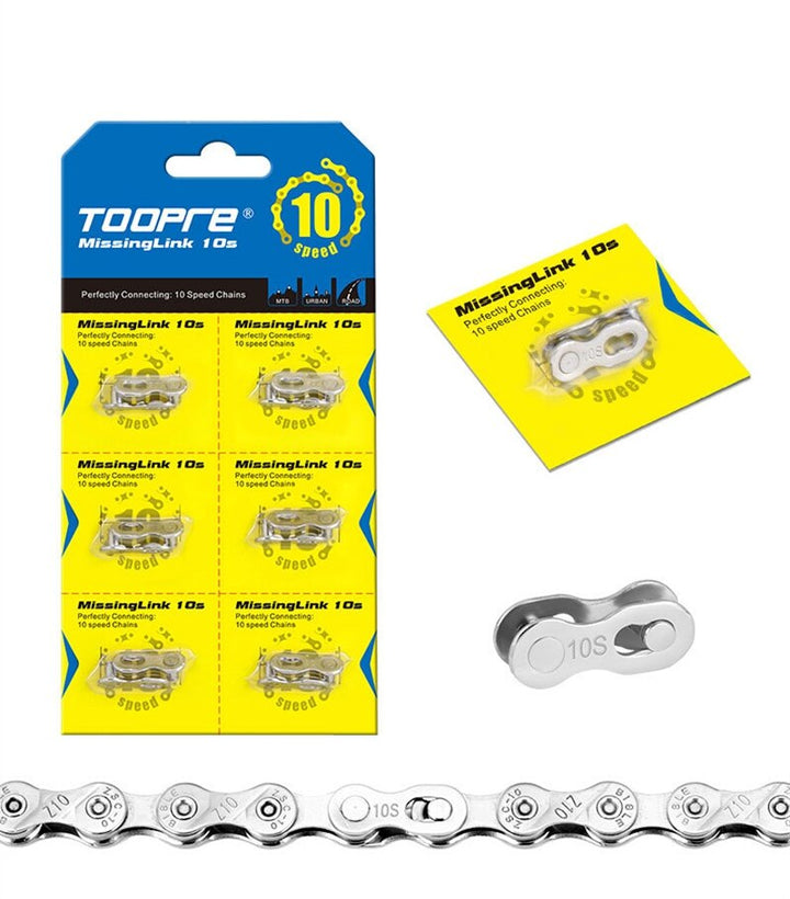 1PC TOOPRE Mountain Bike Chain Quick-Link Carbon Steel 6-7-8/9/10/11/12S Missing Link