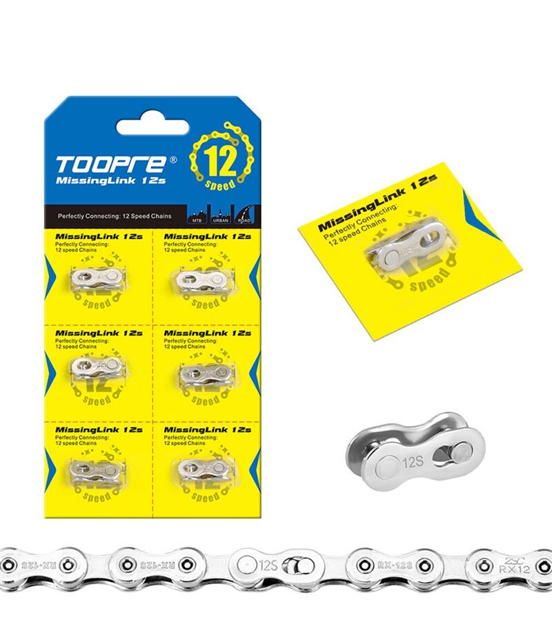 1PC TOOPRE Mountain Bike Chain Quick-Link Carbon Steel 6-7-8/9/10/11/12S Missing Link