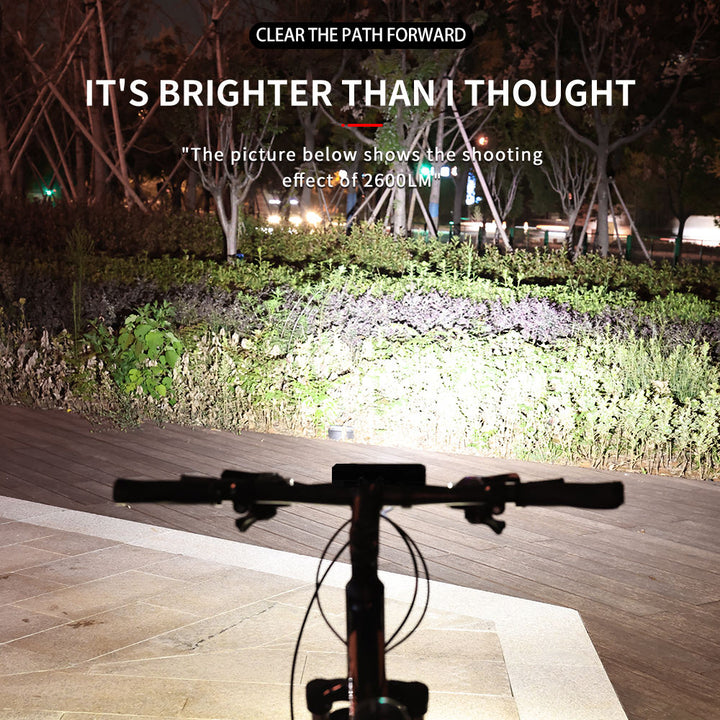 Front Light Bicycle Headlight 8000mAh / 2600 Lumens  Waterproof Super Bright with FREE Tail Light